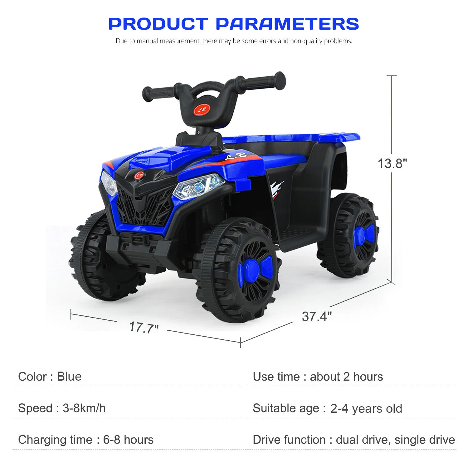 Electric ATV Ride-On Car with MP3 Player and LED Lights - 6V Battery Powered, 4-Wheeled Beach Cruiser - Image 55