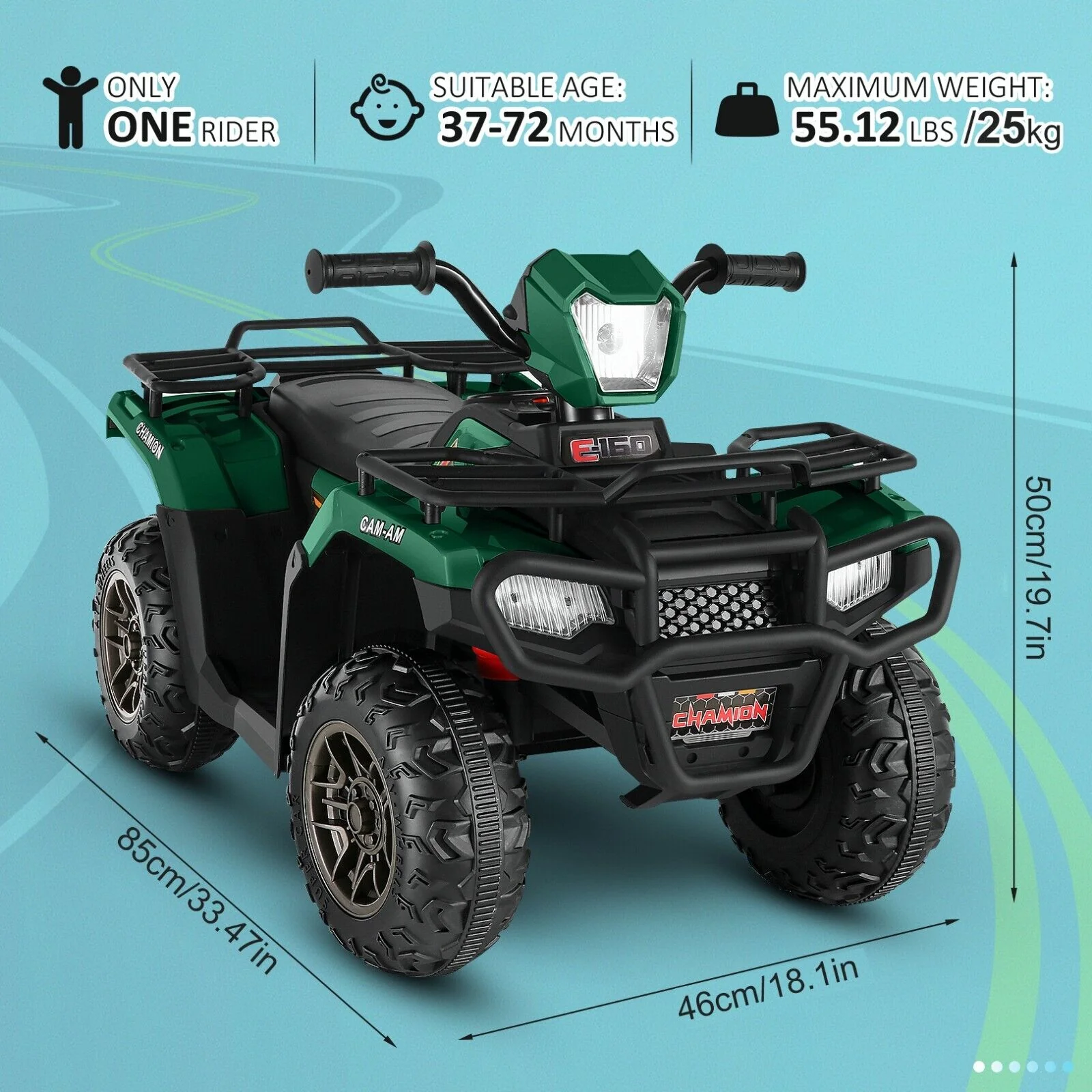 Electric ATV Ride-On Toy Car for Kids with USB/MP3, Suitable for Ages 3-6 - Image 55