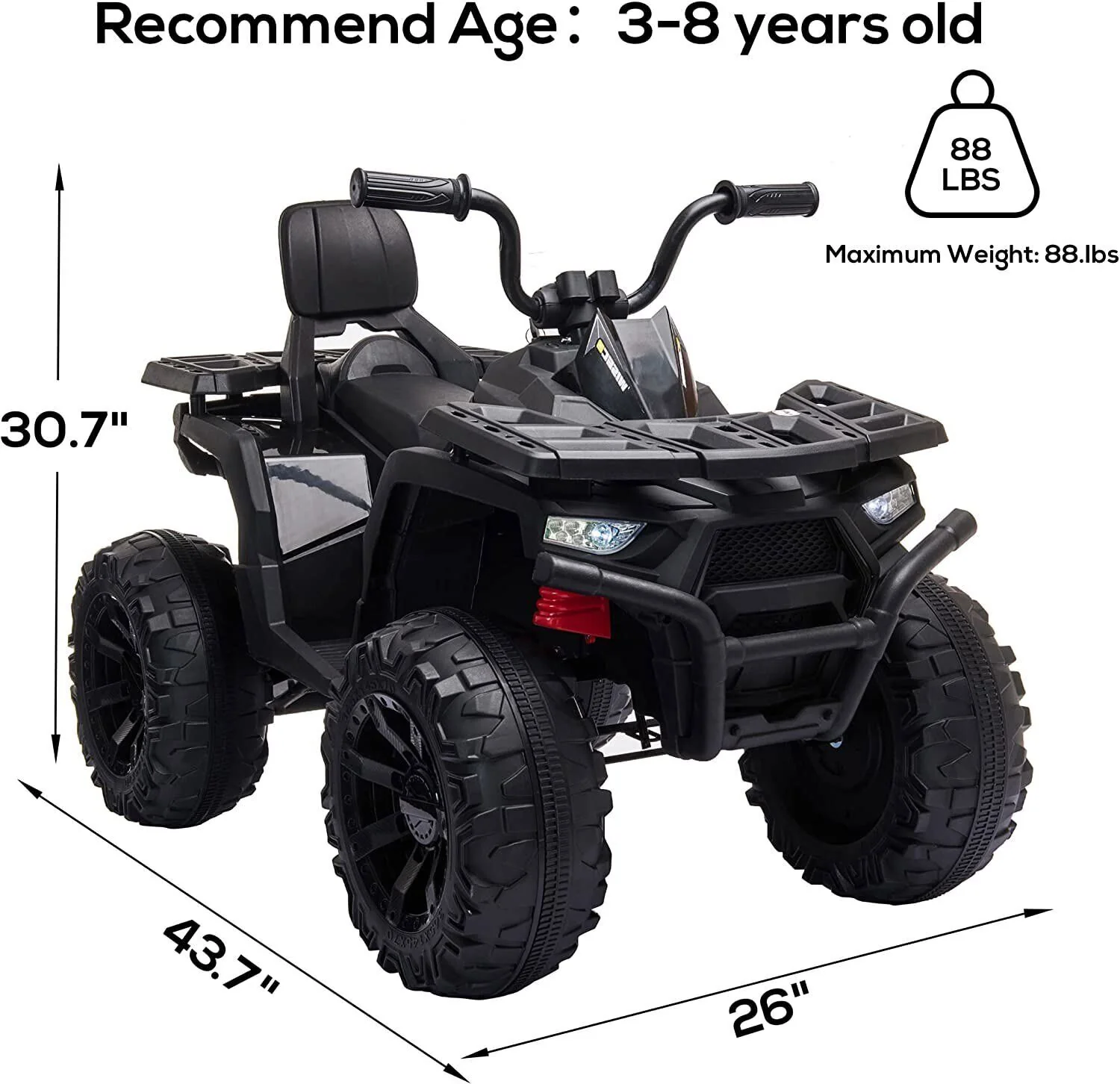 Electric ATV Truck for Kids Ages 3-8: 24V Ride-On Power Wheel in 4 Vibrant Colors - Image 11