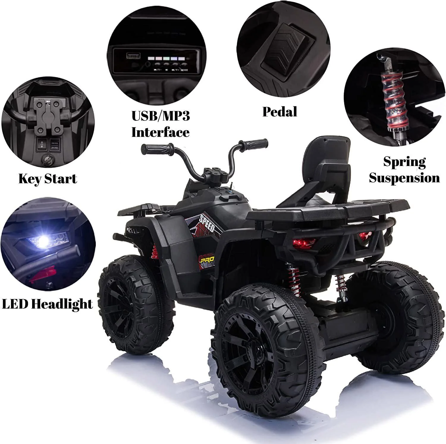 Electric ATV Truck for Kids Ages 3-8: 24V Ride-On Power Wheel in 4 Vibrant Colors - Image 17