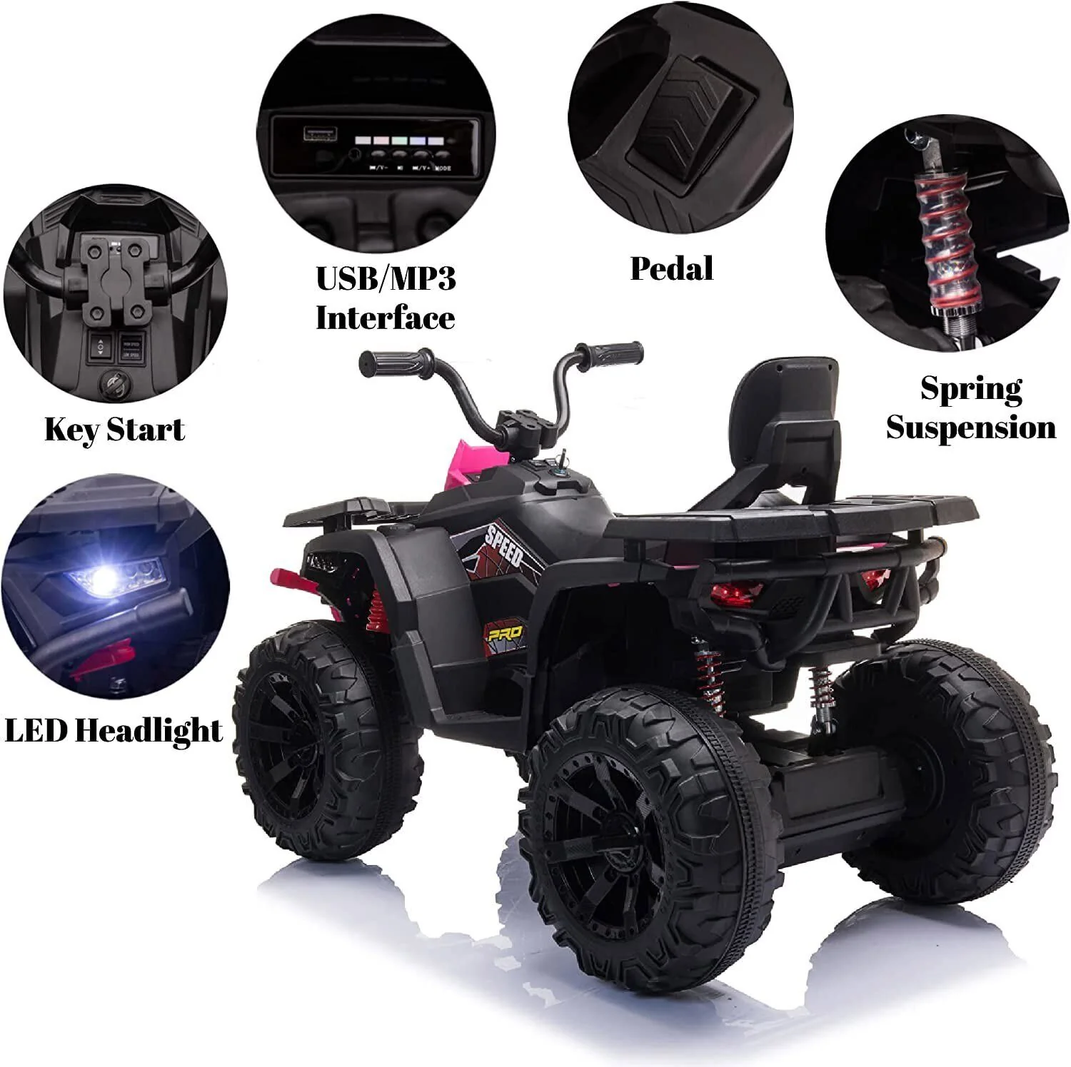 Electric ATV Truck for Kids Ages 3-8: 24V Ride-On Power Wheel in 4 Vibrant Colors - Image 23