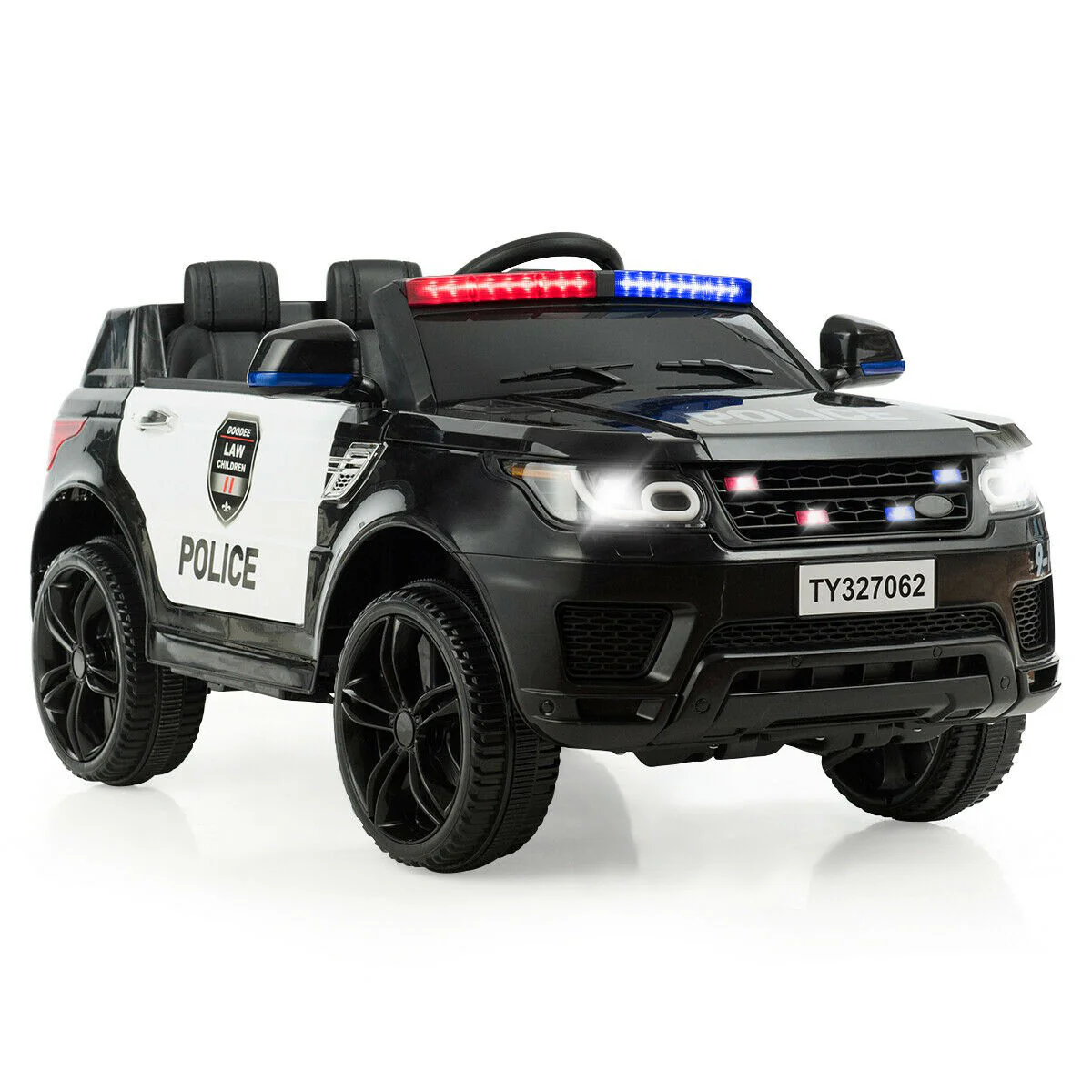 Electric Bluetooth Ride On Police Car for Kids with Remote Control - 12V - Image 13