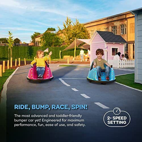 Electric Bumper Car for Kids & Toddlers - 12V 2-Speed Ride-On for Ages 1-5 Years - Image 6
