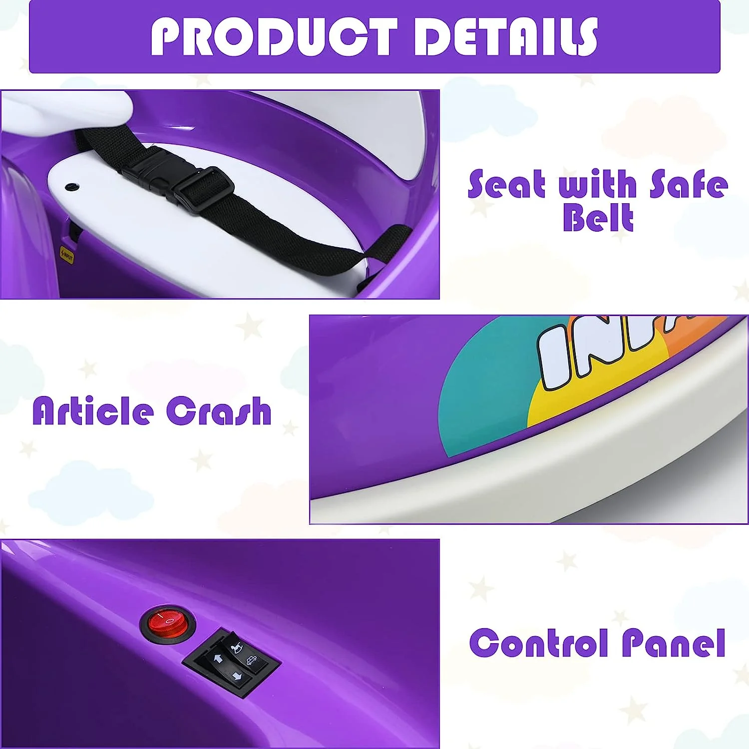Electric Bumper Car for Kids with 2 Driving Modes and 360 Degree Rotation - Image 5