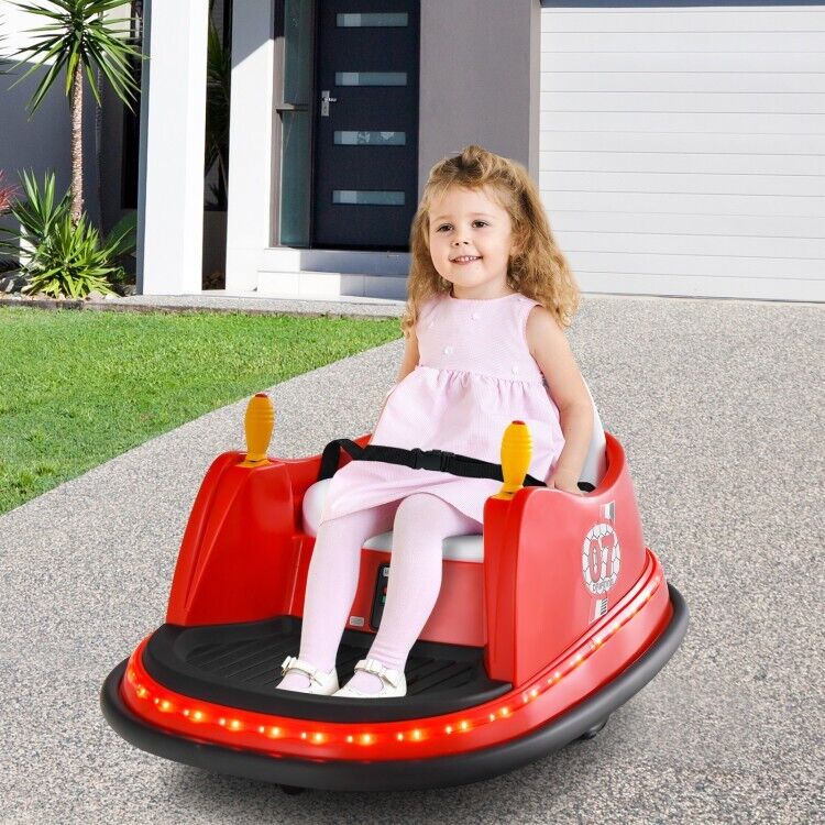 Electric Bumper Car for Kids with Flashing Lights - Perfect Toddler Gift for Playtime - Image 2
