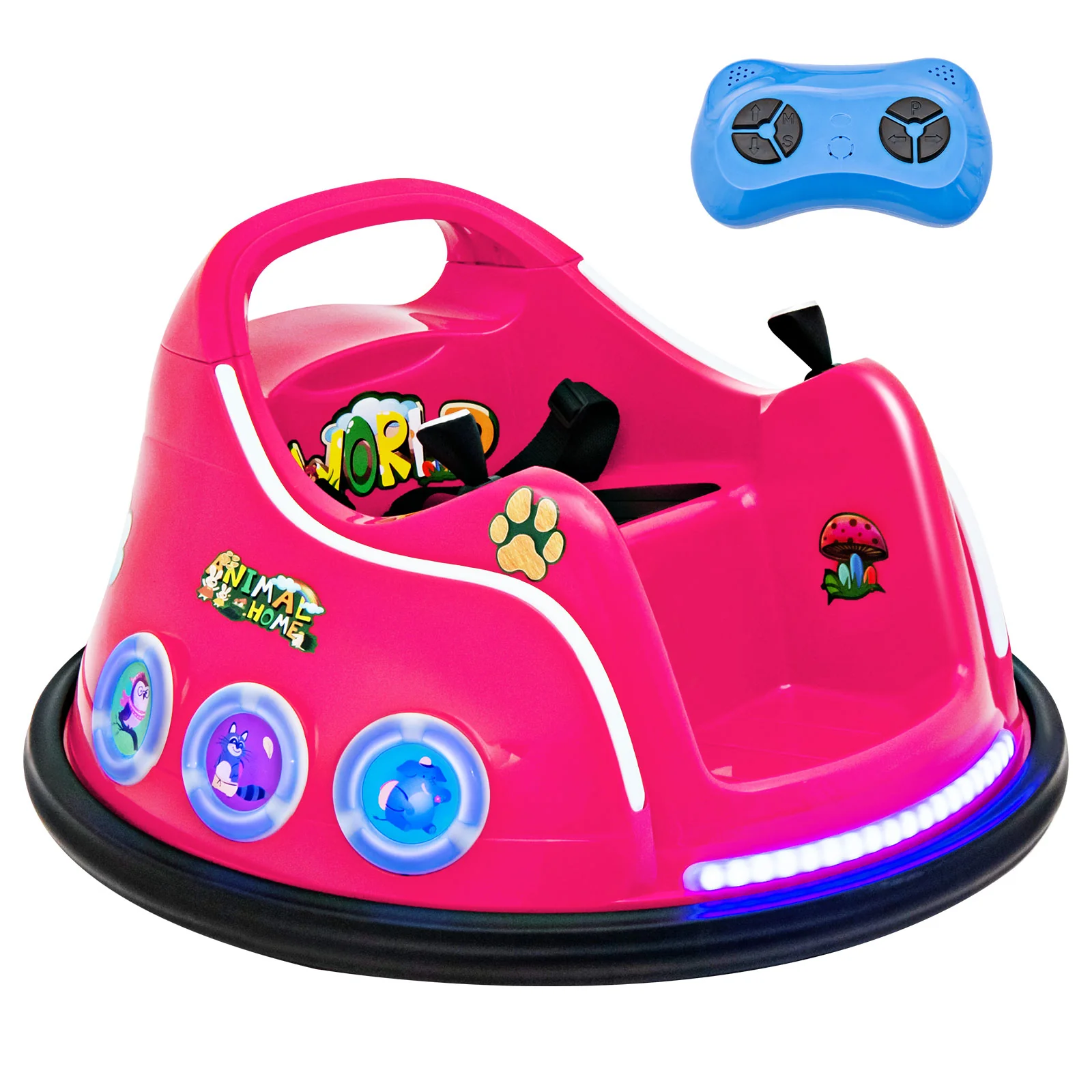 Electric Bumper Car for Kids with Remote Control, LED Lights, and Music - Image 15