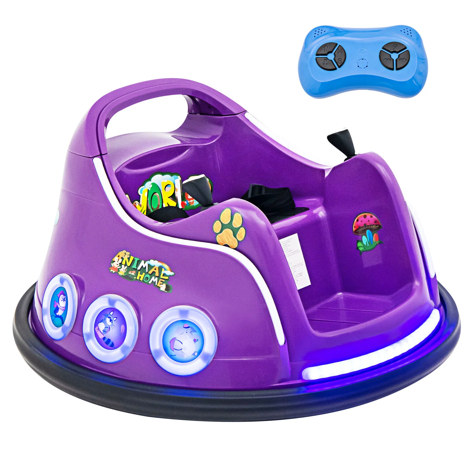 Electric Bumper Car for Kids with Remote Control, LED Lights, and Music - Image 22