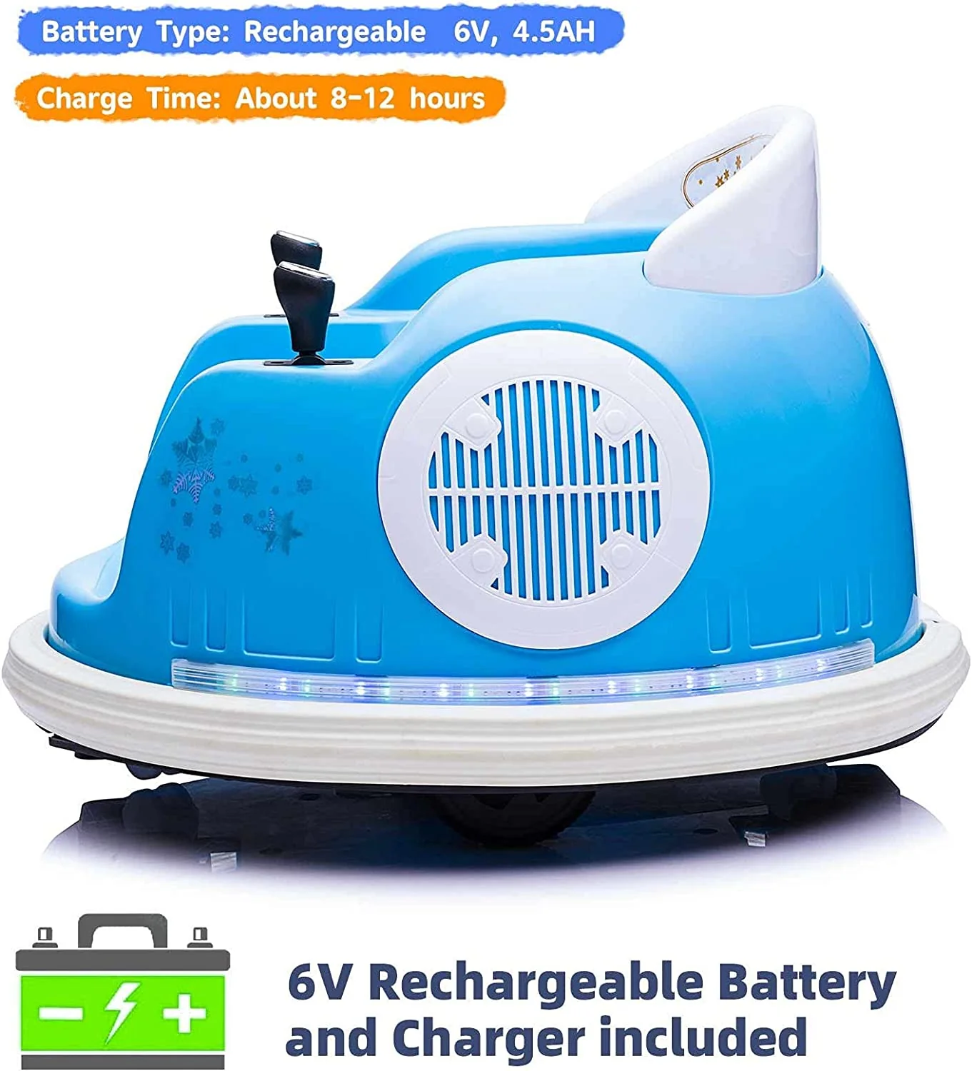 Electric Bumper Car Ride-On Toy for Kids with Remote Control - 6V - Image 6