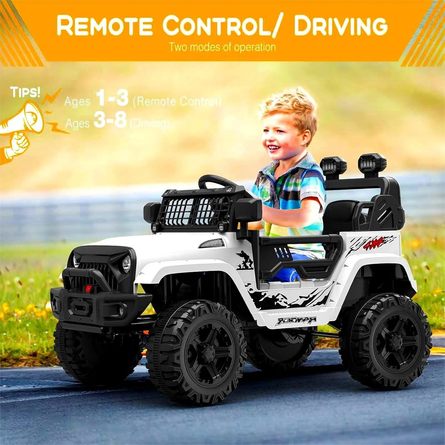 12V Battery-Powered Kids Electric Ride-On Truck Toy with LED Lights - Image 10