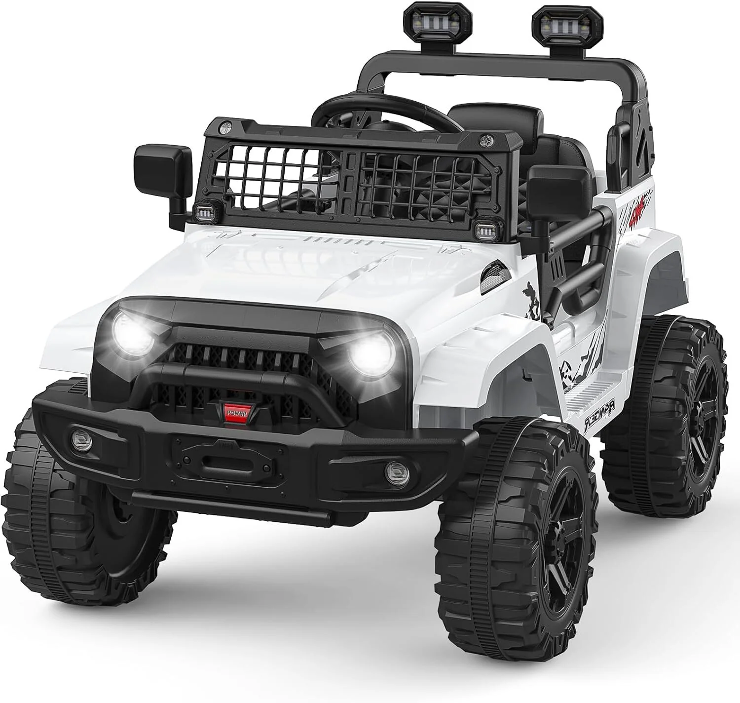 12V Battery-Powered Kids Electric Ride-On Truck Toy with LED Lights - Image 16