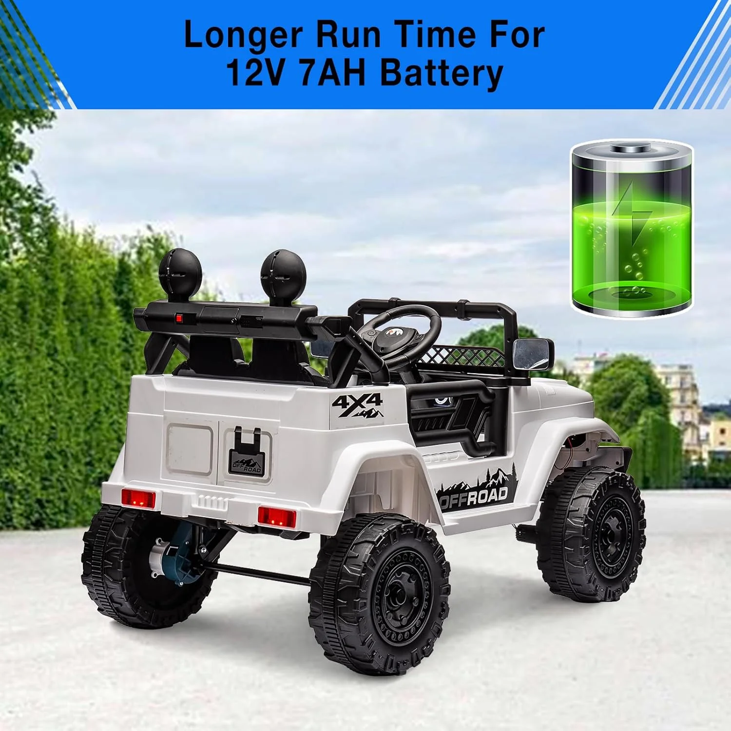 12V Electric Ride-On Truck Car for Kids with Remote Control and Spring Suspension - Image 7