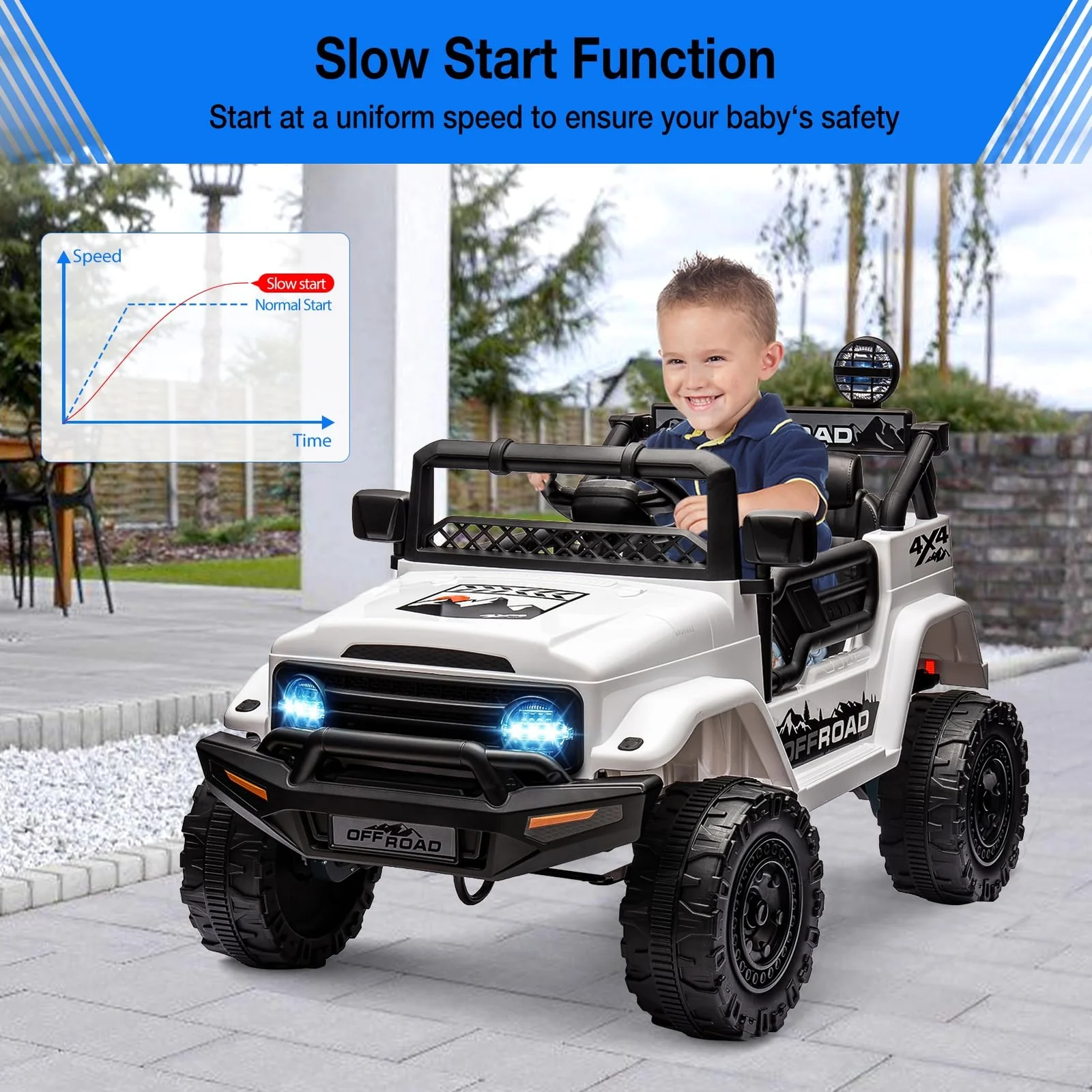12V Battery-Powered Electric Ride-On Truck for Kids with Remote Control Toy - Image 8