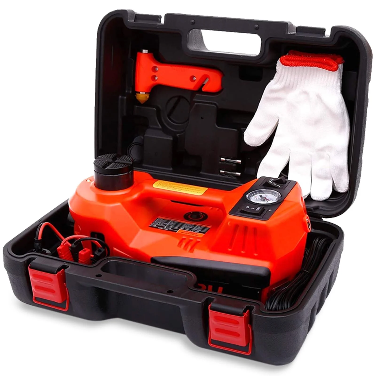 12V 5-Ton Electric Car Jack with Built-in Inflatable Pump - Image 7