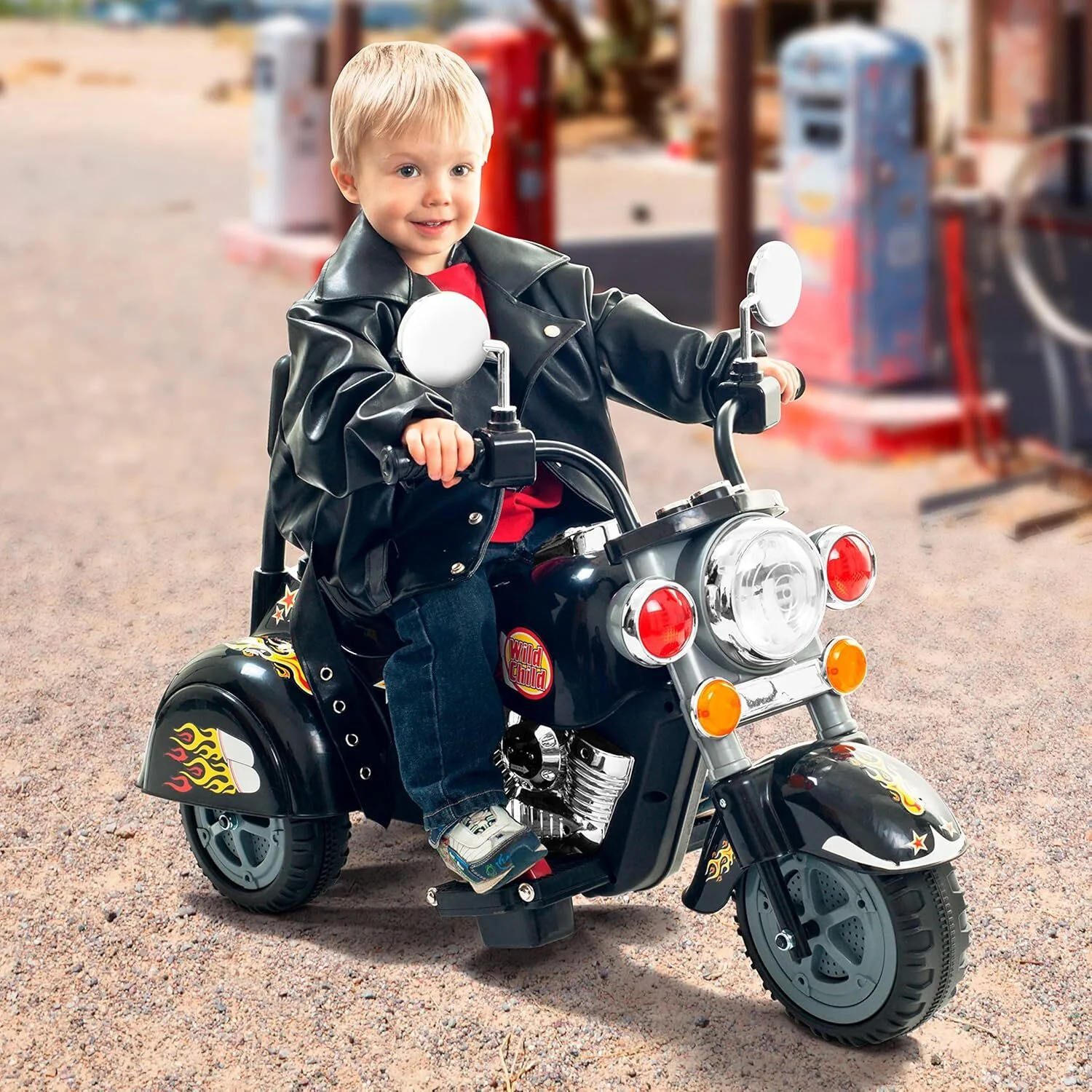 Electric Battery-Powered Kids Motorcycle Toy Bike with Electronic Motor