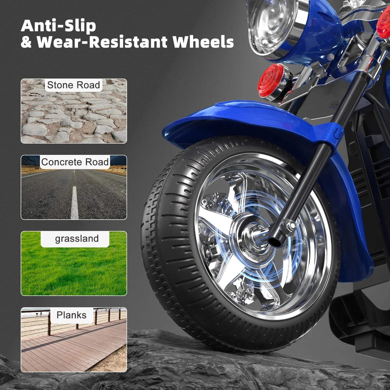 Battery-Powered Electric Ride-On Motorcycle Toy for Children - Image 2