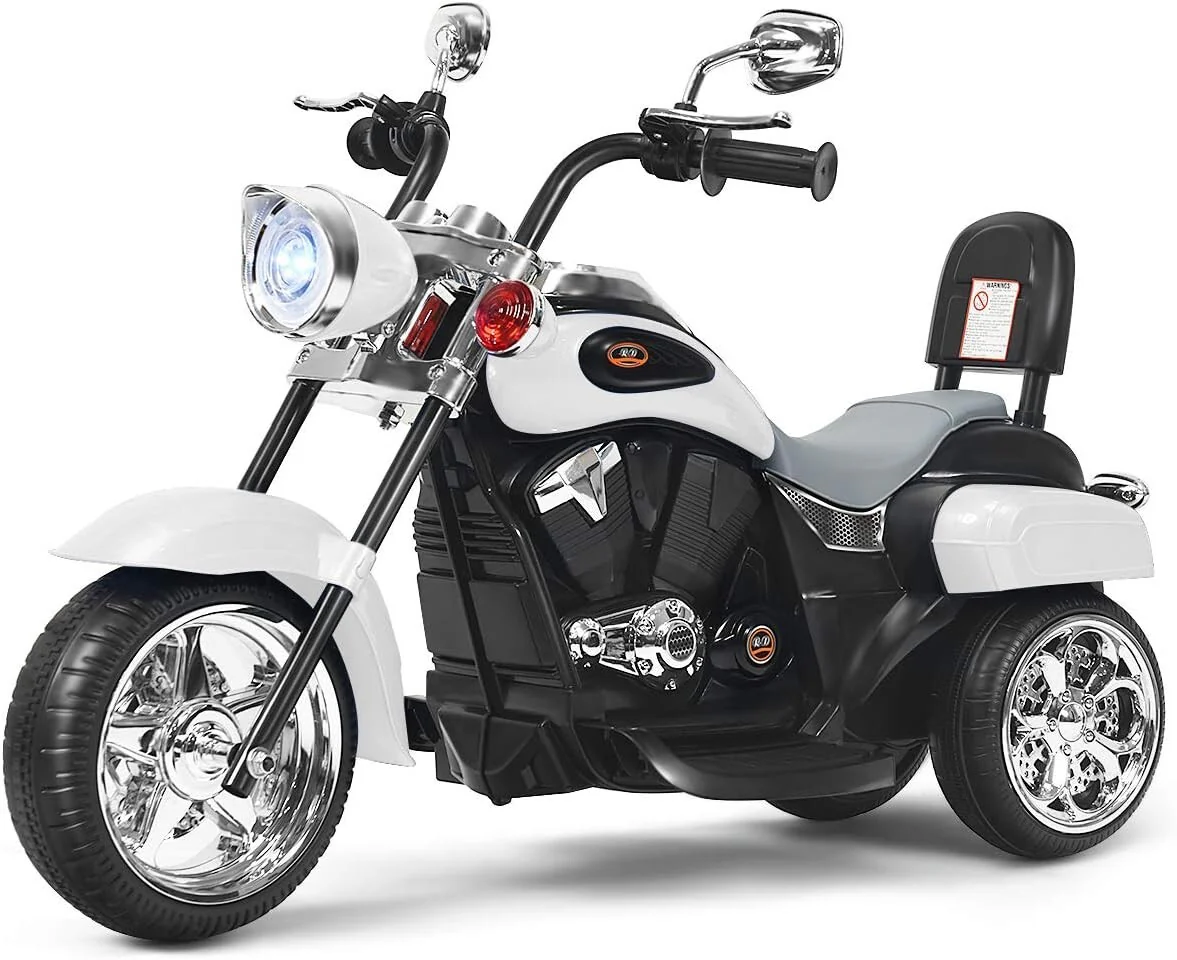 Electric 6V Battery-Powered Kids Motorcycle Ride-On Toy with Music - Image 10