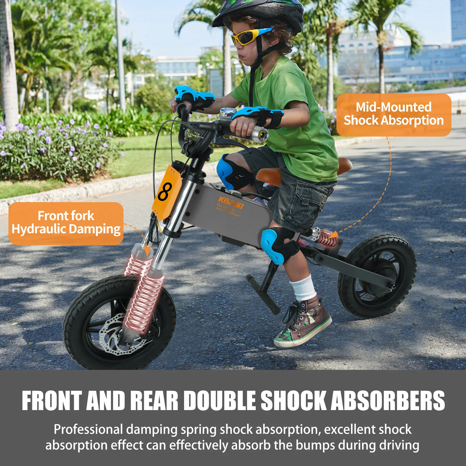 200W Electric Dirt Bike for Kids Ages 5–10 with Speeds up to 15 MPH - Image 2