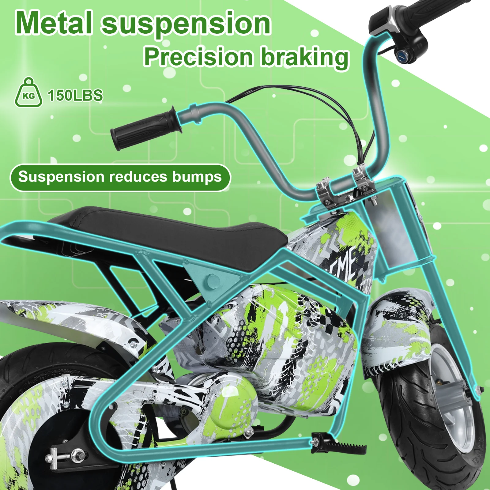 24V 250W Kids Electric Off-Road Dirt Bike Motocross - Image 2