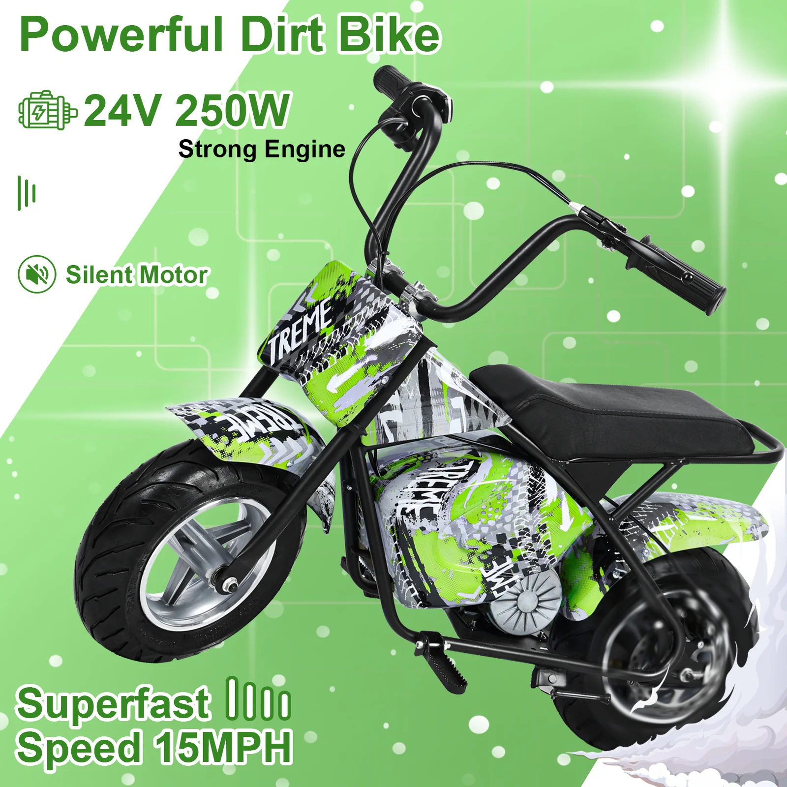 24V 250W Kids Electric Off-Road Dirt Bike Motocross - Image 8