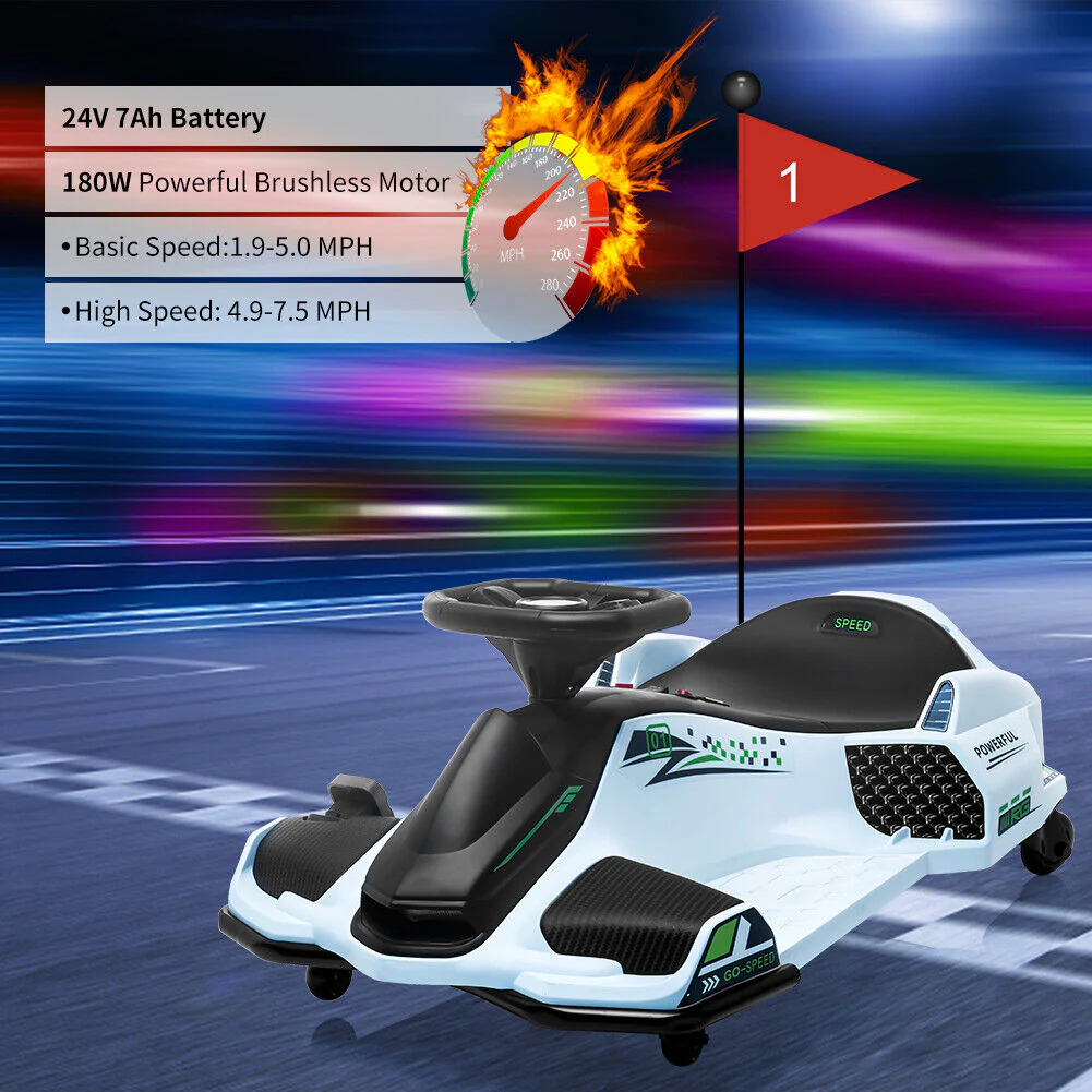 Electric Drift Car for Kids: High-Speed Ride-On Cart with 24V Power - Image 16
