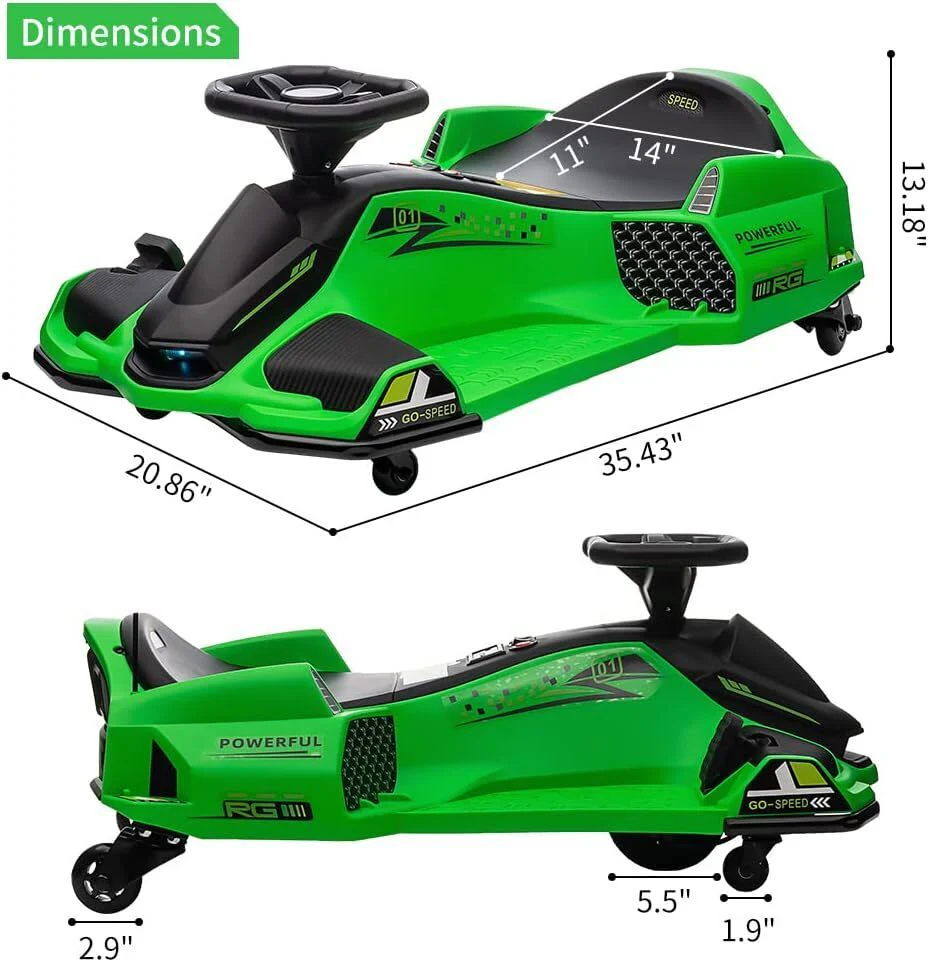 Electric Drift Car for Kids: High-Speed Ride-On Cart with 24V Power - Image 8