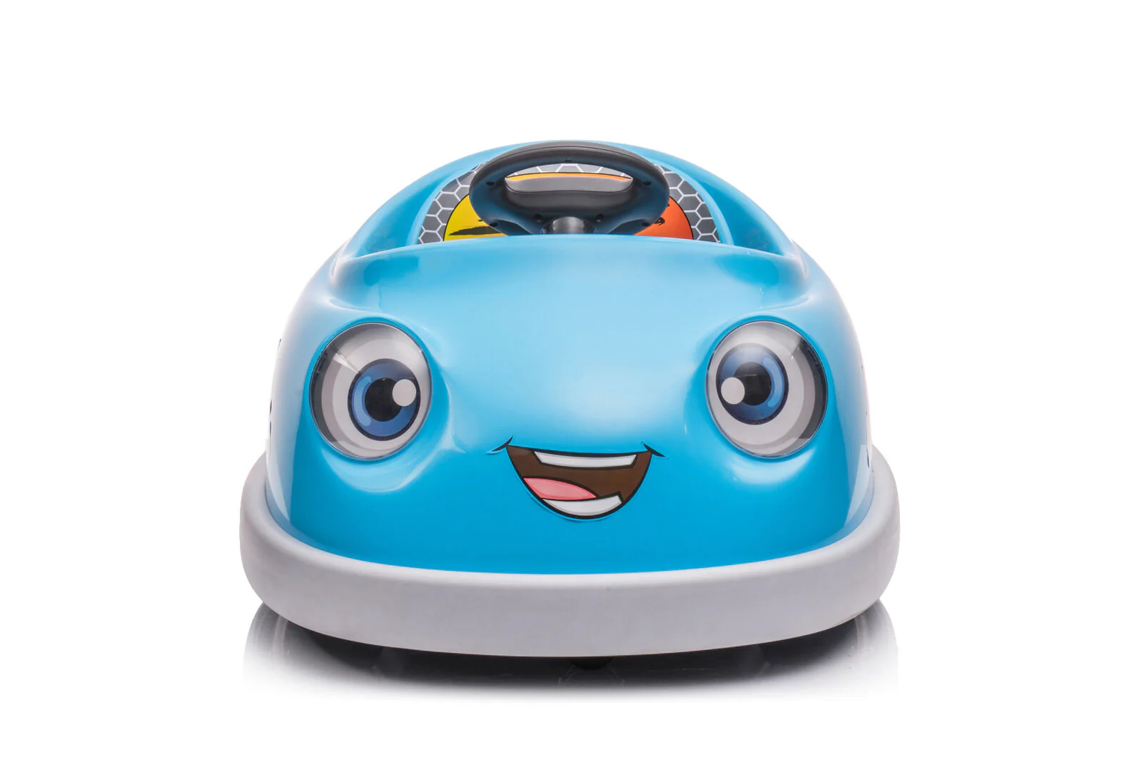 Electric Dual Drive Bumper Car with Rocking Horse Music and Pushrod Plate - 12v Ride On - Image 3