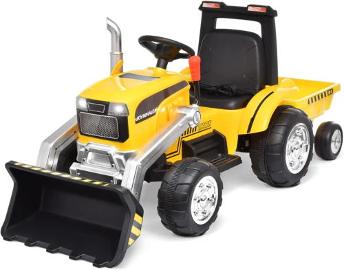 Electric Excavator Tractor Ride-On Car for Kids - 12V Battery Powered Motorized Vehicle - Image 2