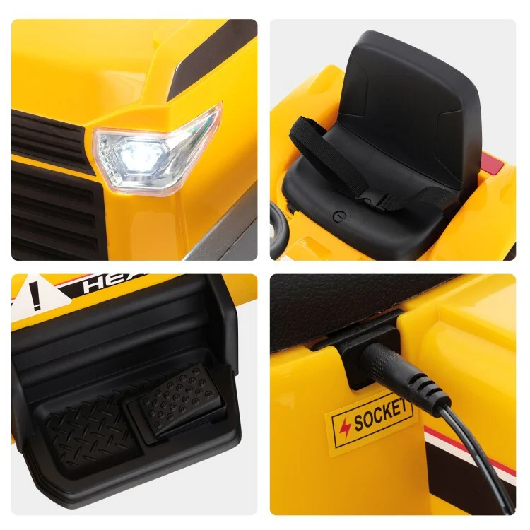 12V Electric Ride-On Excavator Truck with 3 Speeds, Music, Lights, and Remote Control - Image 13