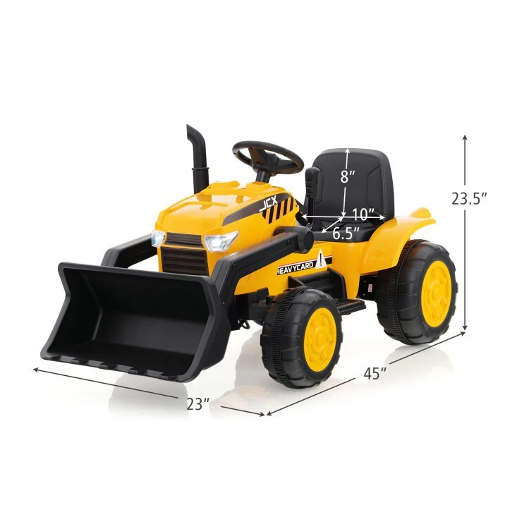 12V Electric Ride-On Excavator Truck with 3 Speeds, Music, Lights, and Remote Control - Image 4