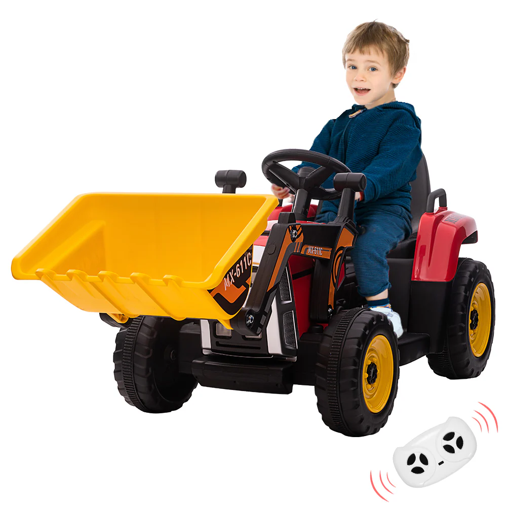 Electric Excavator Truck for Kids with 3 Speeds and Music - 12V Battery Powered Digger Ride-On - Image 13