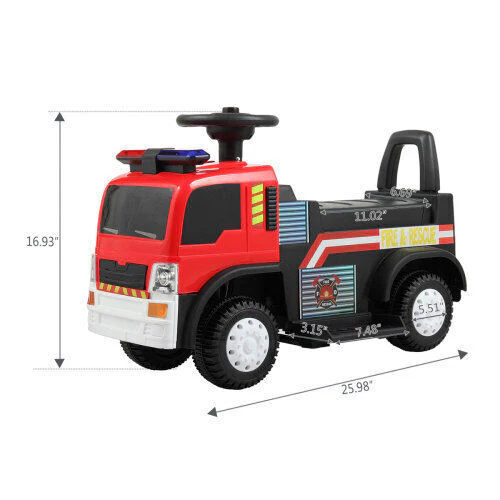 Electric Fire Truck Ride-On Toy with Siren for Kids - Perfect for Christmas! - Image 11