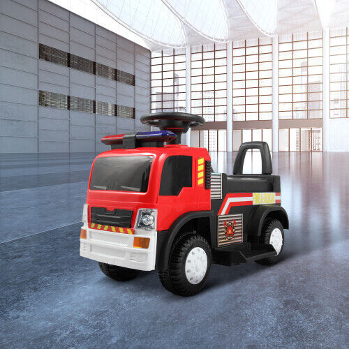 Electric Fire Truck Ride-On Toy with Siren for Kids - Perfect for Christmas! - Image 2