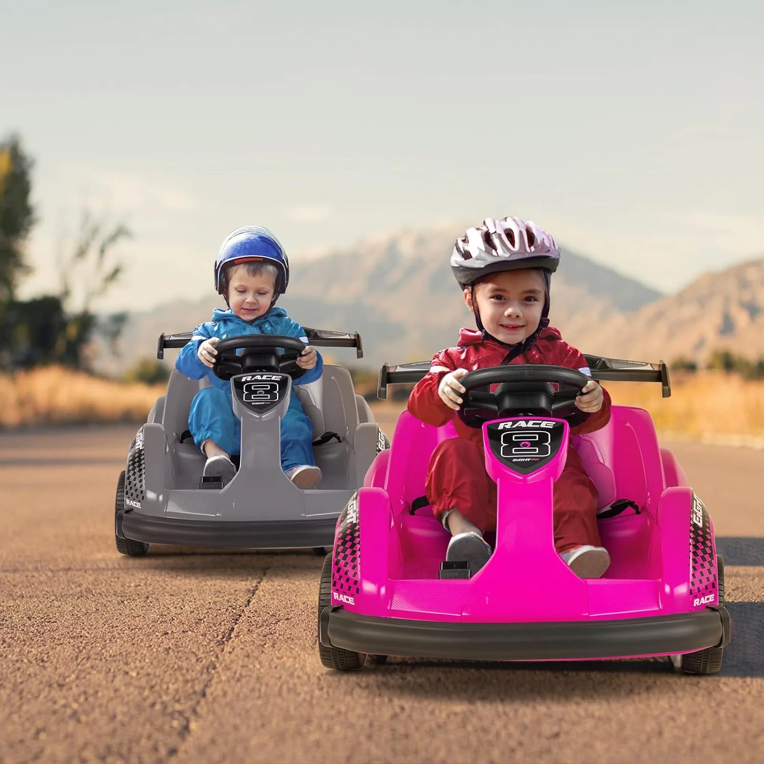 6V Electric Ride-On Racing Go-Kart with Remote Control and Safety Features - Image 2