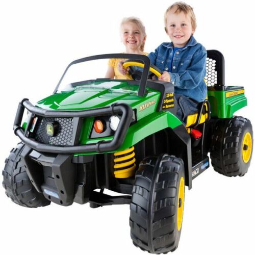 Electric John Deere 12V Ride-On Tractor with Adjustable Seat for Kids - Image 7