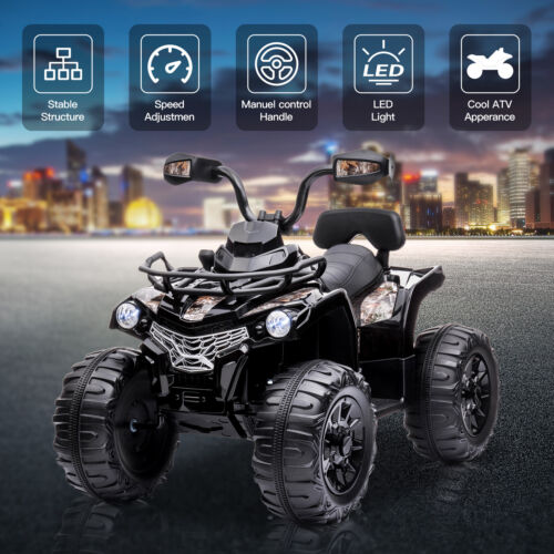 Electric Kids ATV 4 Wheeler Quad Car with 12V Battery - All Terrain Fun Toy