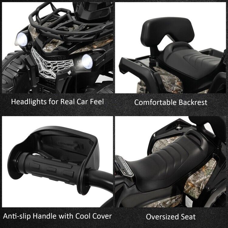 Electric Kids ATV 4 Wheeler with MP3 Player and Headlights - 2 Speeds for Exciting Driving Experience - Image 9