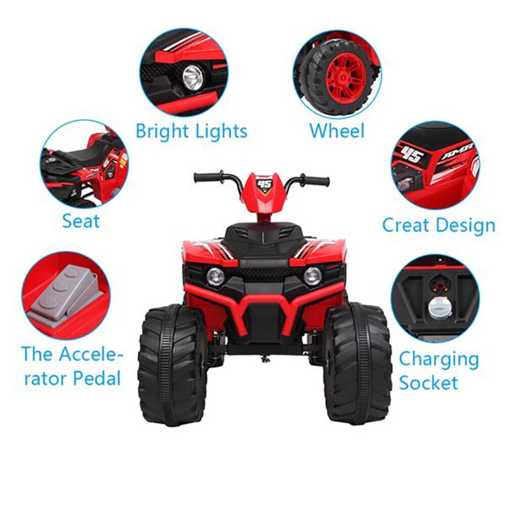 Electric Kids ATV Quad Car Toy - 12V Battery Powered 4-Wheeler for Toddlers - Image 4
