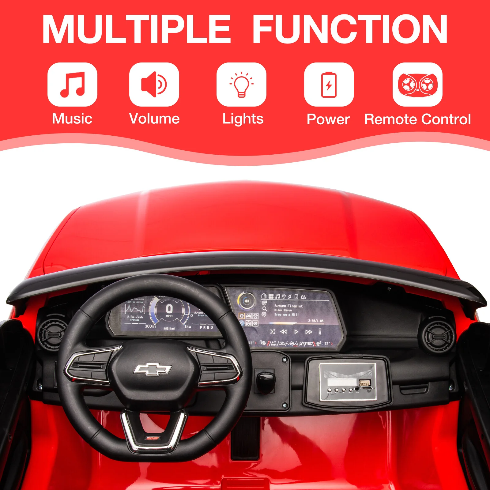 Electric 24V Ride-On Car for Toddlers Ages 3-8 with Parent Remote Control - Image 7