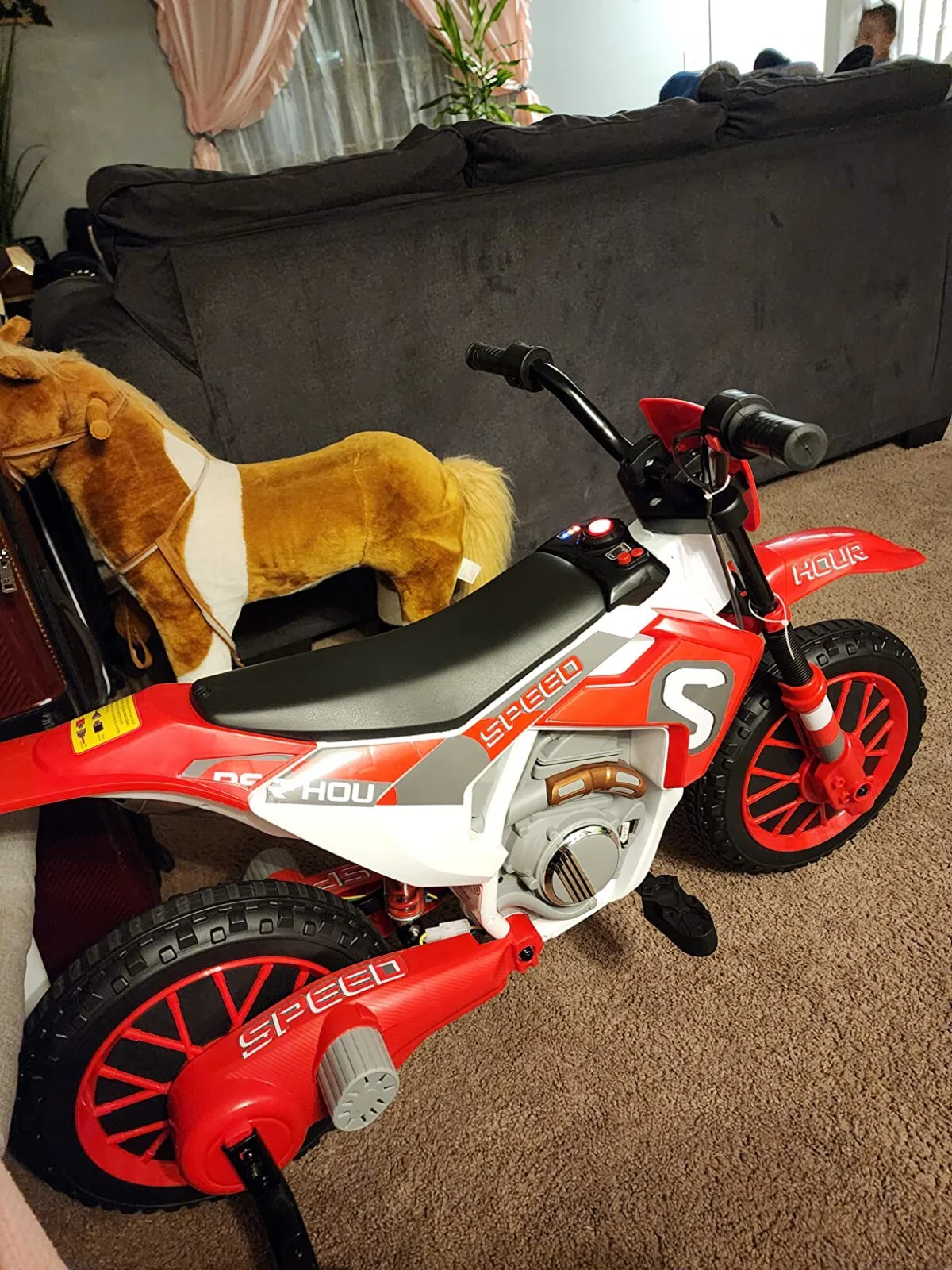 12V Electric Kids Green Dirt Bike with Dual Shock Battery Ride-On Toy Motorcycle - Image 8