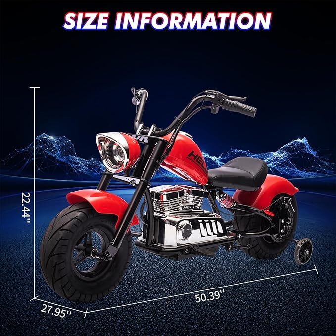 Electric Kids Off-Road Dirt Bike 36V Motorcycle with LED Lights and 16.5 MPH Top Speed - Image 15