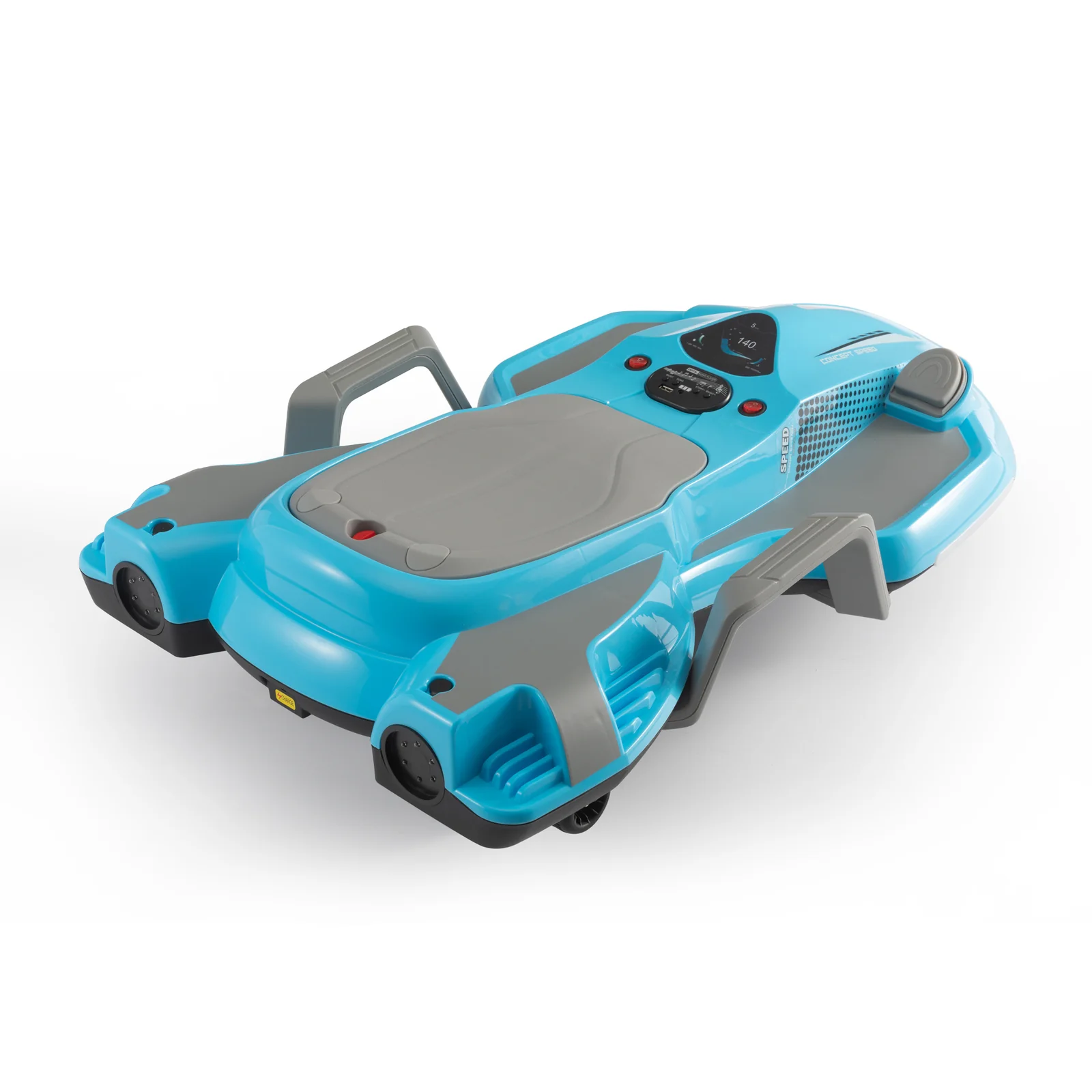 Electric Kids Racing Car with Music and Lights Blue - Image 2