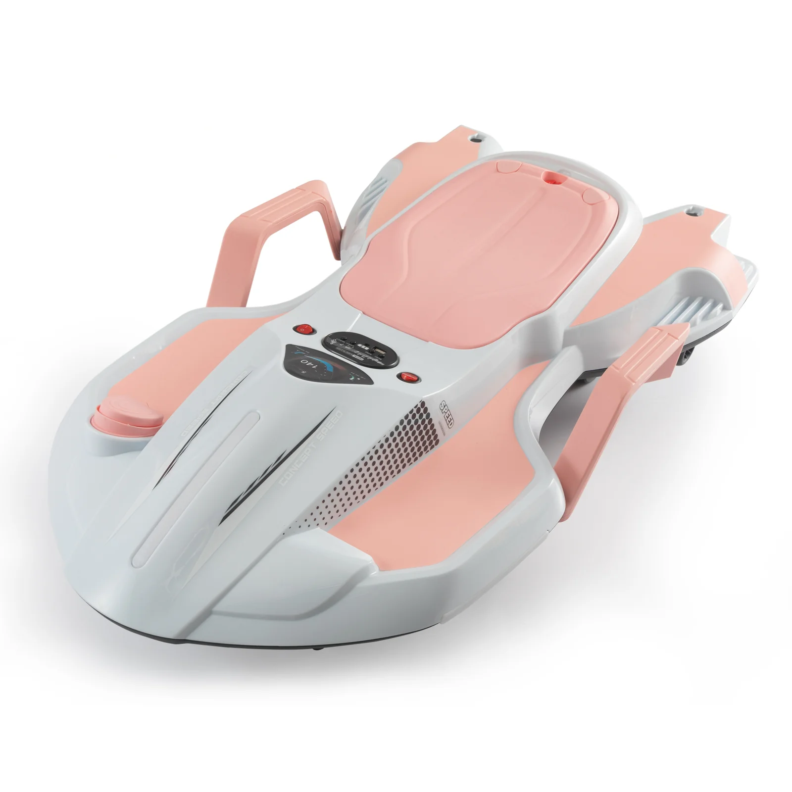 Electric Kids Racing Car with Music and Lights Pink