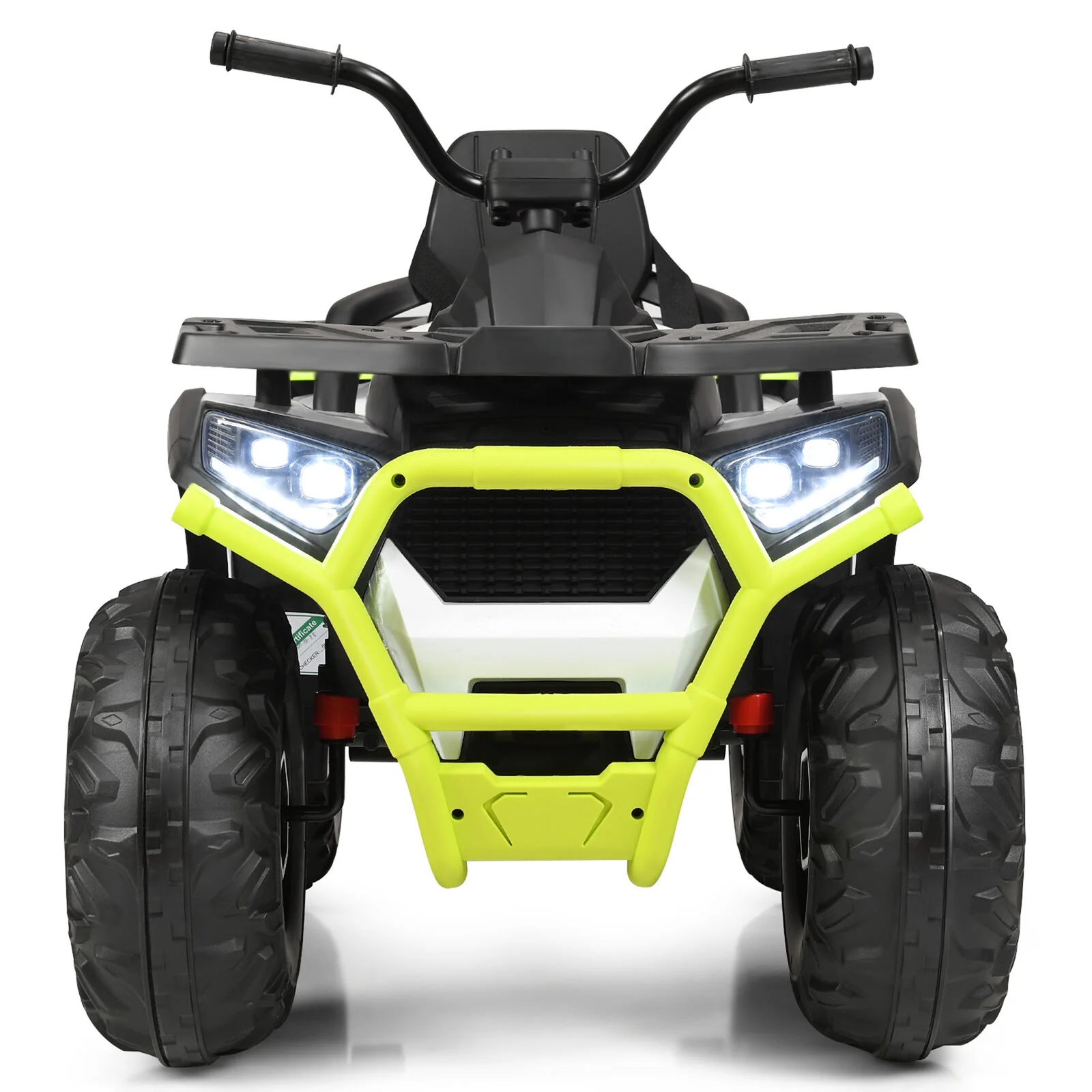 Electric Kids Ride On ATV 4-Wheeler Quad with LED Lights in White - 12V - Image 5