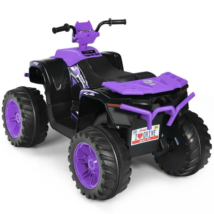 Electric Kids Ride On ATV with Music, LED Lights, and Treaded Tires - Perfect for Toddlers! - Image 3