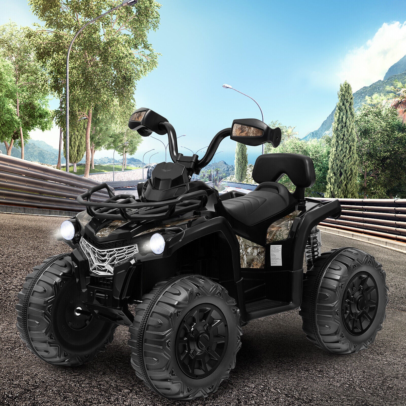 Electric Kids Ride on Beach ATV Truck with Music and Lights - 12V Rechargeable Toy - Image 11
