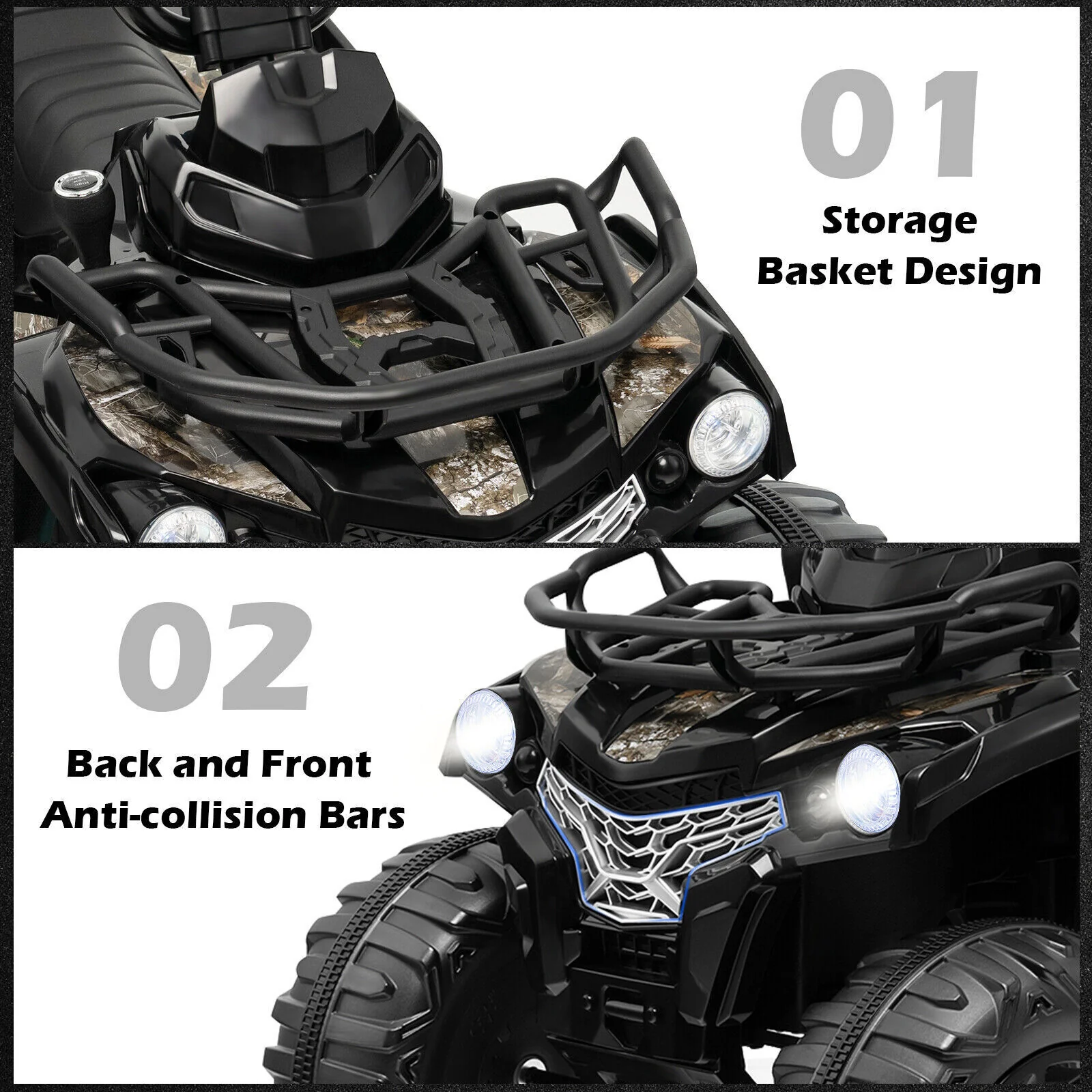 Electric Kids Ride on Beach ATV Truck with Music and Lights - 12V Rechargeable Toy - Image 16