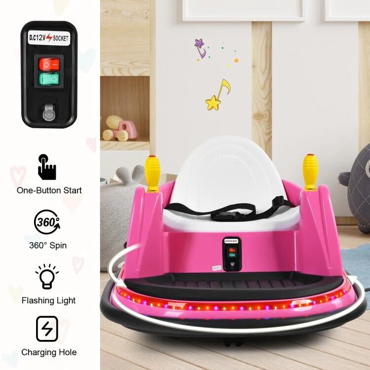 Electric Kids Ride-On Bumper Car with Flashing Lights - Perfect Toddler Gift! - Image 8