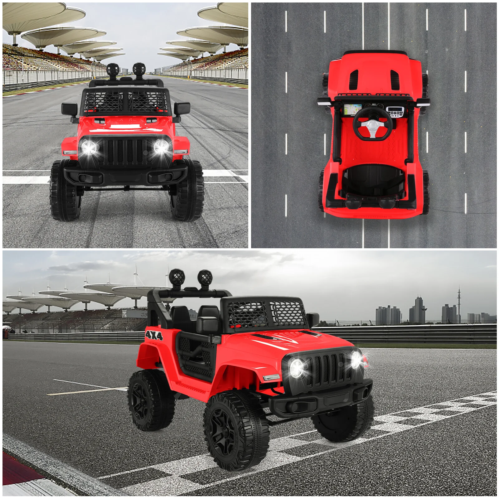Kids Electric Ride-On Jeep 12V/24V Power Wheels with Music and Remote Control - Image 58