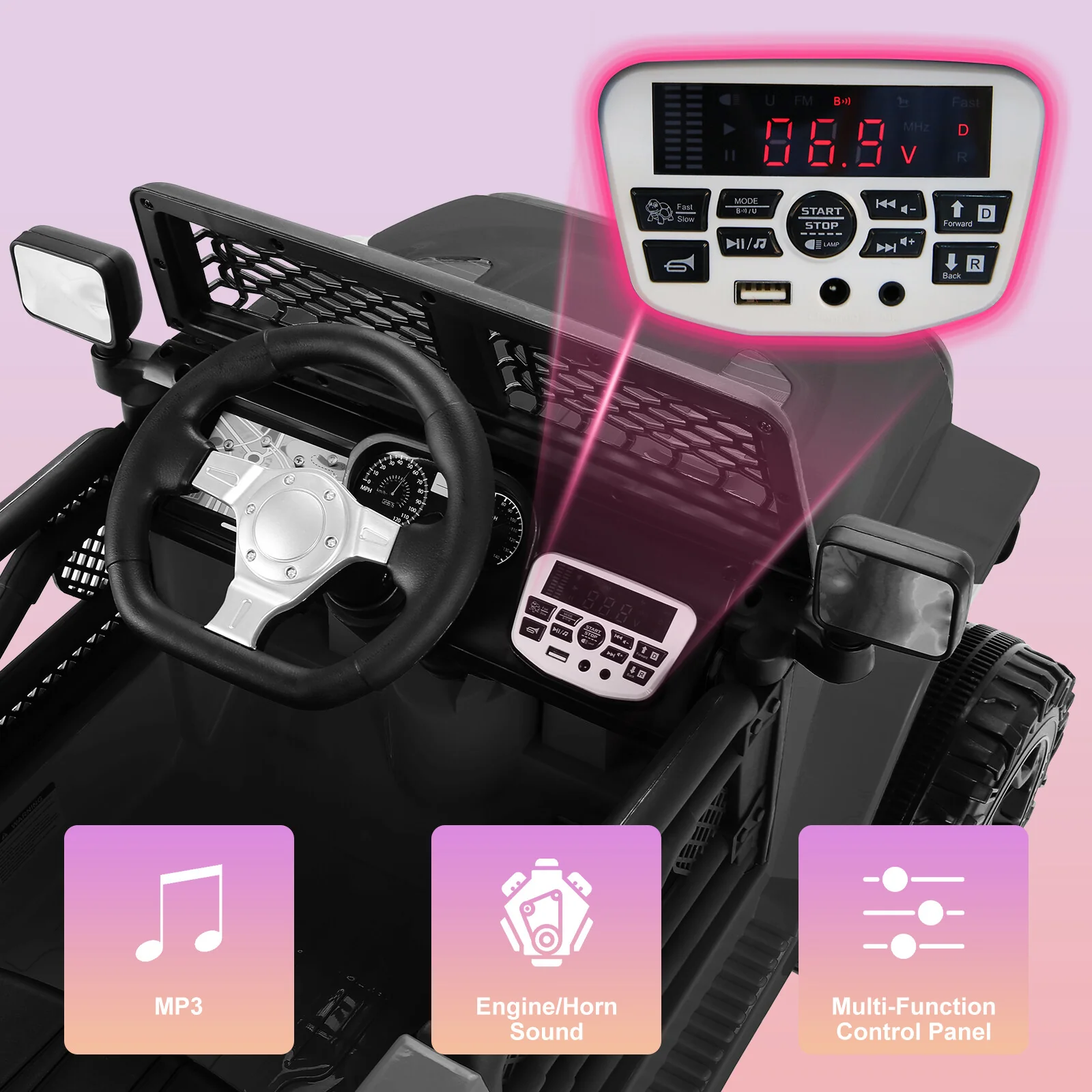 Electric Kids Ride-On Jeep Car with 12V/24V Power Wheels, Music, and Remote Control - Image 66