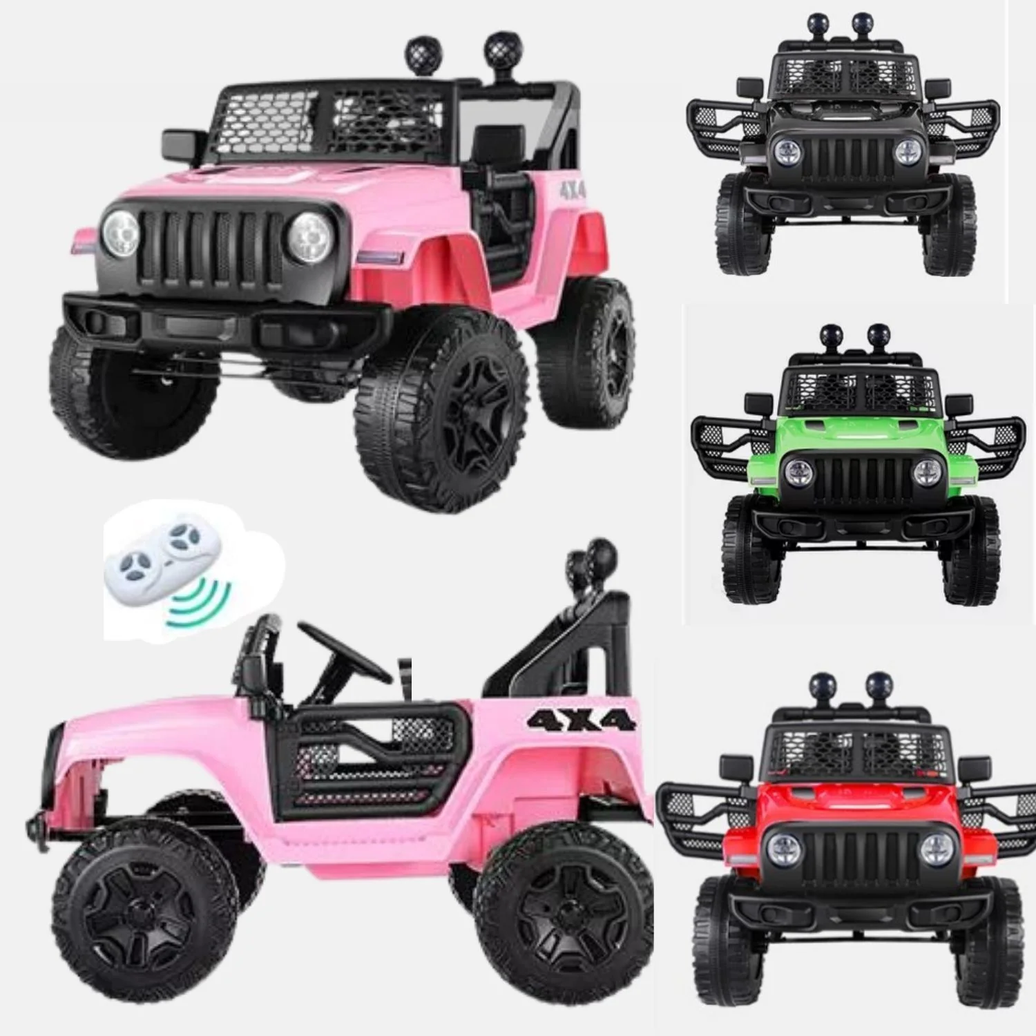 12V/24V Electric Kids Ride-On Jeep with Power Wheels, LED Lights, Music, and Remote Control - Image 9